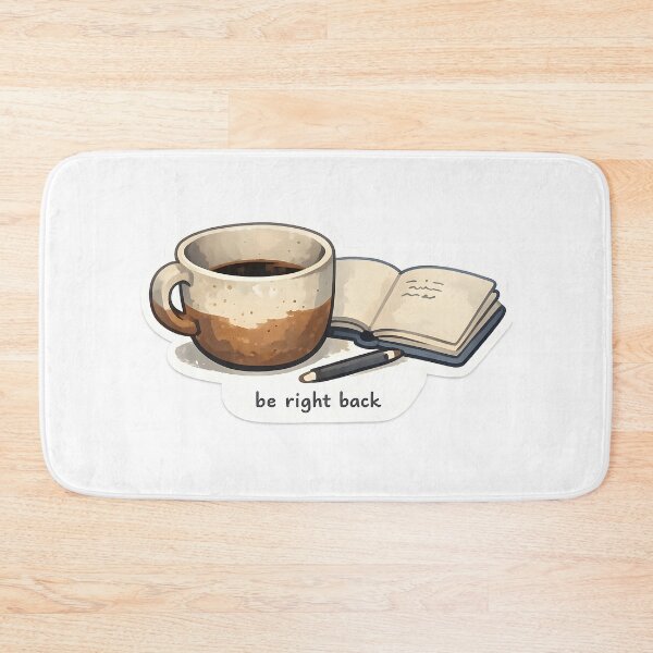 Item preview, Be Right Back Coffee Desk Design designed and sold by Naviora.