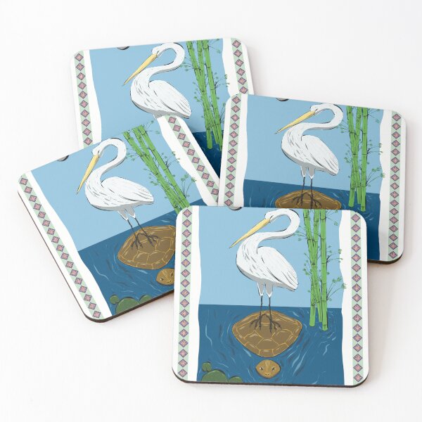 Item preview, Egret on a Turtle designed and sold by Nacsor.