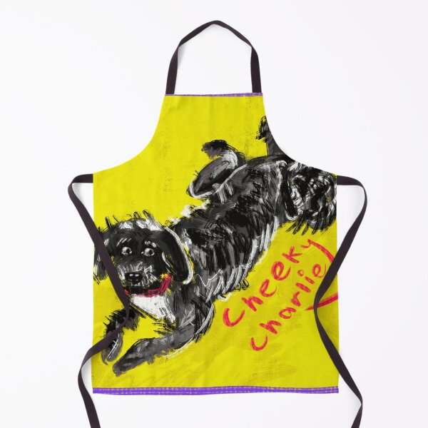 Item preview, Cheeky Charlie Scruffy Black Dog Fun Illustration designed and sold by sawsan-art.