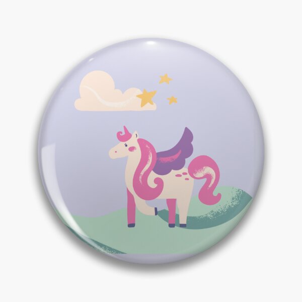 Item preview, Magical Pink Unicorn Under Starry Clouds - Cute Pastel Fantasy Art designed and sold by Yasmine Mohammed.