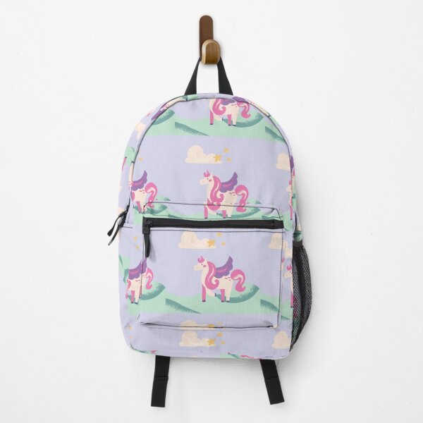 Item preview, Magical Pink Unicorn Under Starry Clouds - Cute Pastel Fantasy Art designed and sold by Yasmine Mohammed.