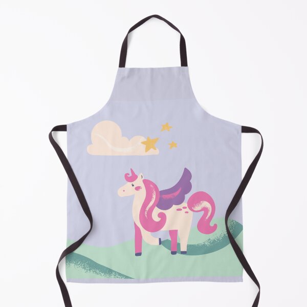Item preview, Magical Pink Unicorn Under Starry Clouds - Cute Pastel Fantasy Art designed and sold by Yasmine Mohammed.