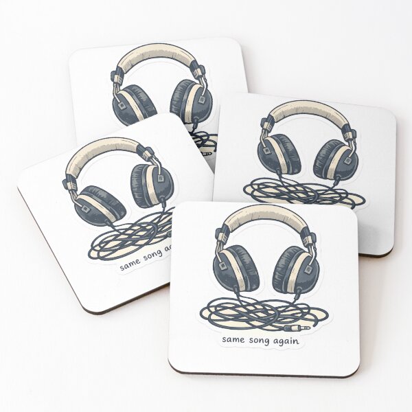 Item preview, Same Song Again Headphones Design designed and sold by Naviora.