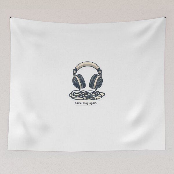 Item preview, Same Song Again Headphones Design designed and sold by Naviora.