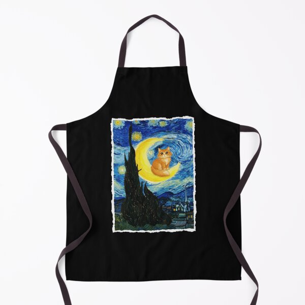 Item preview, Orange Cat Resting on Crescent Moon in Swirling Night Sky designed and sold by JordynLadukeg65.