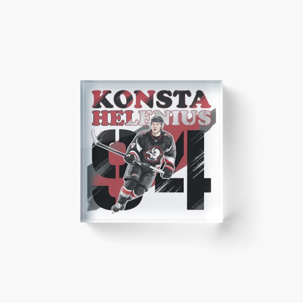Item preview, Konsta Helenius 94 Dynamic Buffalo Hockey Art designed and sold by Thogan0416.