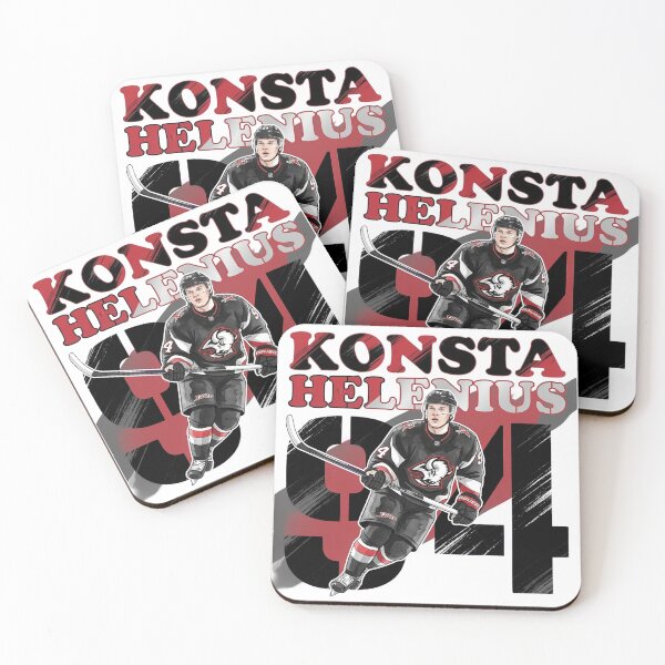 Item preview, Konsta Helenius 94 Dynamic Buffalo Hockey Art designed and sold by Thogan0416.