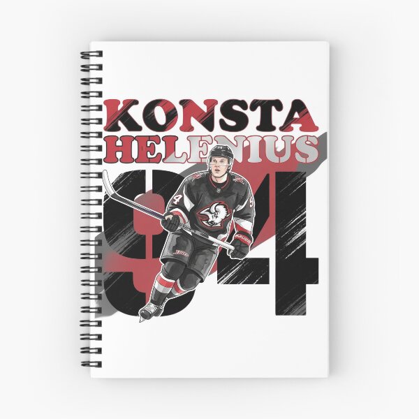 Item preview, Konsta Helenius 94 Dynamic Buffalo Hockey Art designed and sold by Thogan0416.