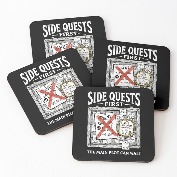 Item preview, Side Quests First The Main Plot Can Wait Lost Goats Design designed and sold by Fenay Designs.
