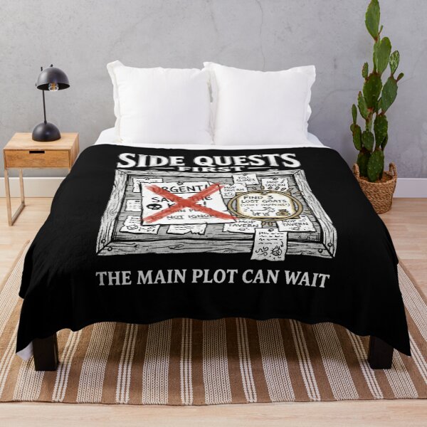Item preview, Side Quests First The Main Plot Can Wait Lost Goats Design designed and sold by Fenay Designs.