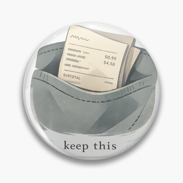 Item preview, Keep This Minimal Receipt Design designed and sold by Naviora.