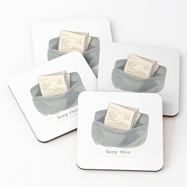 Item preview, Keep This Minimal Receipt Design designed and sold by Naviora.