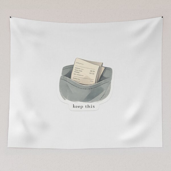 Item preview, Keep This Minimal Receipt Design designed and sold by Naviora.