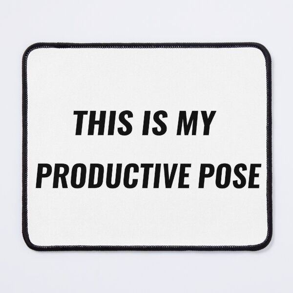 Item preview, This Is My Productive Pose T-Shirt – Funny Work From Home Tee | Uncle Jichuan designed and sold by Uncle-Jichuan.