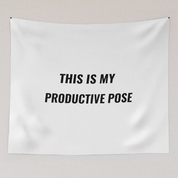 Item preview, This Is My Productive Pose T-Shirt – Funny Work From Home Tee | Uncle Jichuan designed and sold by Uncle-Jichuan.
