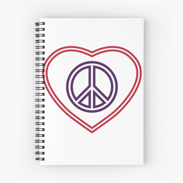 Item preview, Peace and love heart designed and sold by pgorostiza.