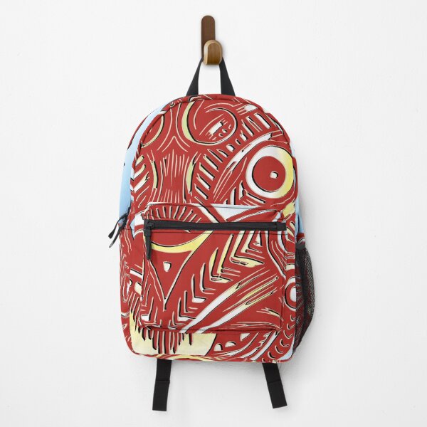 Item preview, Red and Gold Tribal Mask - 3D Vector Illustration - Shamanic Poster designed and sold by Keltoi-art.