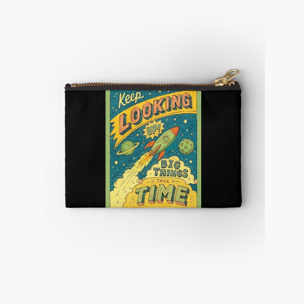 Item preview, Keep Looking Up Retro Space Rocket Motivation Vintage designed and sold by ferminhays.