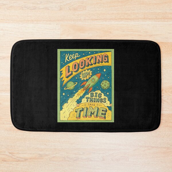 Item preview, Keep Looking Up Retro Space Rocket Motivation Vintage designed and sold by ferminhays.