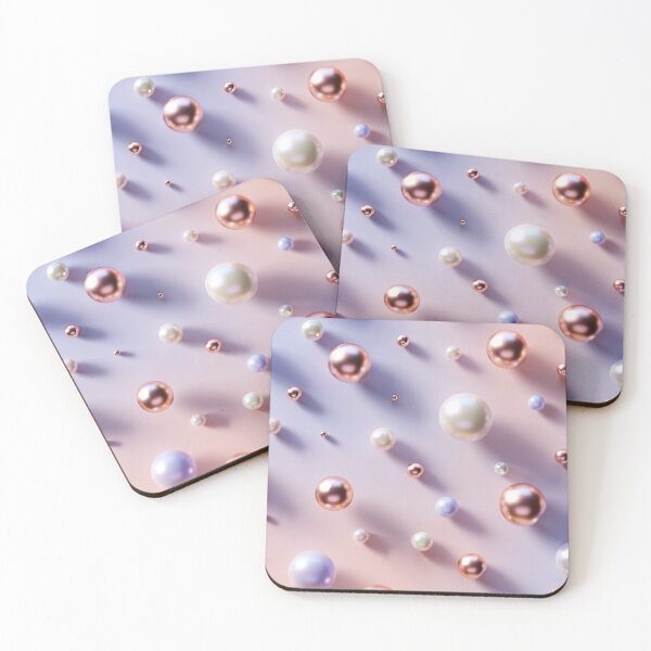 Item preview, Pastel Pink and Gold Pearls designed and sold by IntelliMindDesigns.