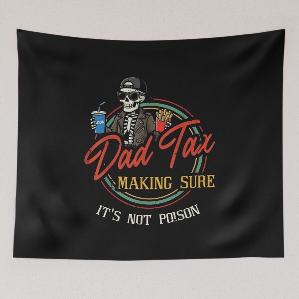 Item preview, Funny Dad Snack Tax Skeleton Classic T-Shirt designed and sold by LillyCustomTees.