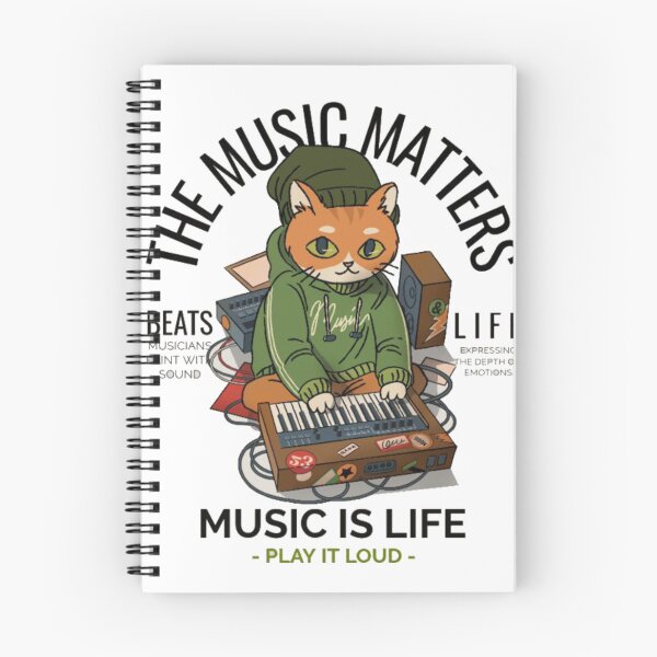 Item preview, The Music Matters Cute Cat Beatmaker Lo Fi Producer designed and sold by GenZFashion000.
