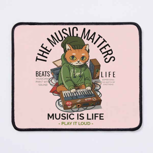 Item preview, The Music Matters Cute Cat Beatmaker Lo Fi Producer designed and sold by GenZFashion000.