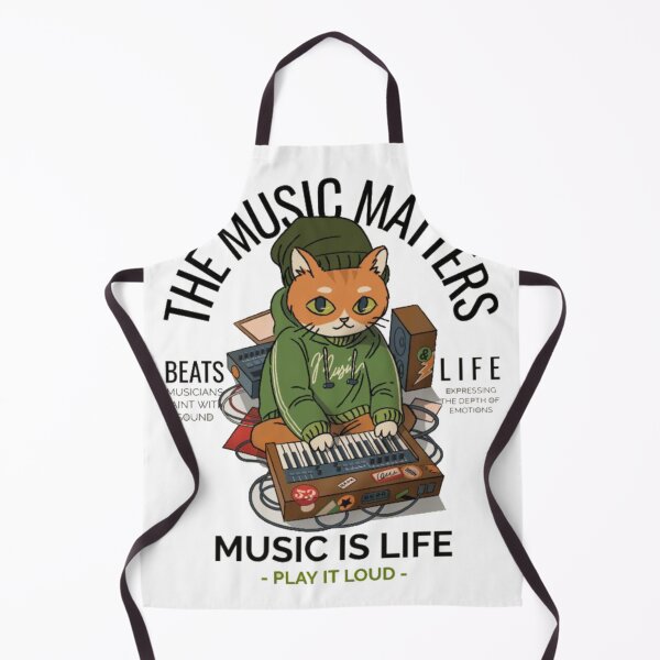 Item preview, The Music Matters Cute Cat Beatmaker Lo Fi Producer designed and sold by GenZFashion000.