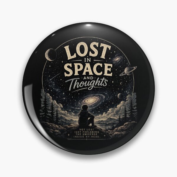 Item preview, Lost In Space And Thoughts Shirt, Cosmic Overthinker Tee, Introvert Space Aesthetic Gift, Existential Galaxy Quote T-Shirt designed and sold by MrDev.
