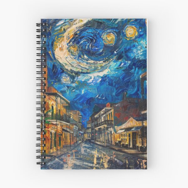 Item preview, New Orleans French Quarter Starry Night Print | Van Gogh Style Art designed and sold by GSizzle1.