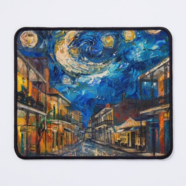 Item preview, New Orleans French Quarter Starry Night Print | Van Gogh Style Art designed and sold by GSizzle1.