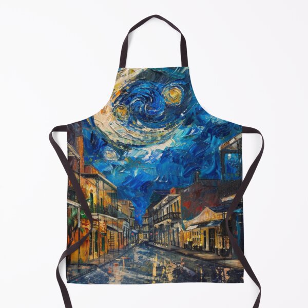 Item preview, New Orleans French Quarter Starry Night Print | Van Gogh Style Art designed and sold by GSizzle1.