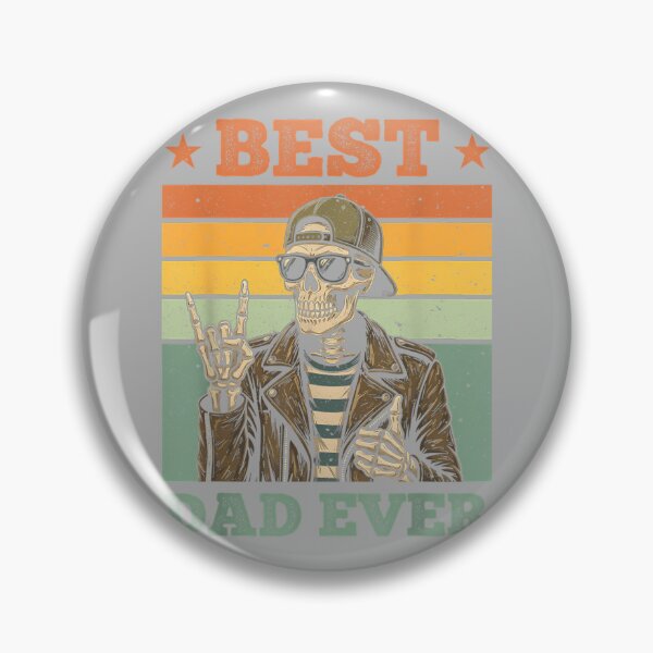 Item preview, Retro Best Dad Ever Skeleton Funny Fathers Day Proud Dad designed and sold by GreggRoss.