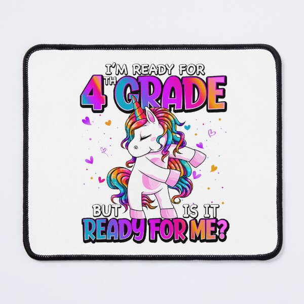 Item preview, im ready for 4th grade unicorn first day of school girls designed and sold by mariazin.