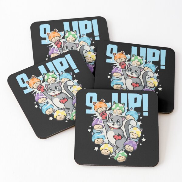 Item preview, 9 Up Retro Gaming Cat Mushroom designed and sold by GenZFashion000.