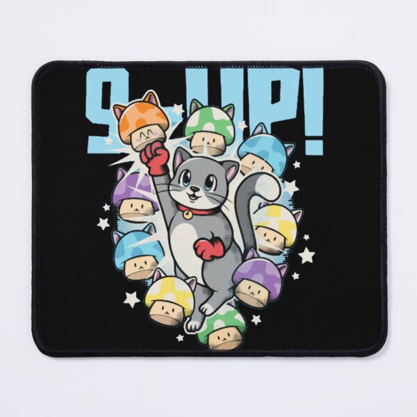 Item preview, 9 Up Retro Gaming Cat Mushroom designed and sold by GenZFashion000.