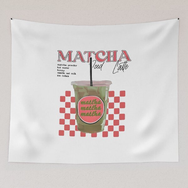 Item preview, Matcha Iced Latte designed and sold by AestheticPrintStudio.