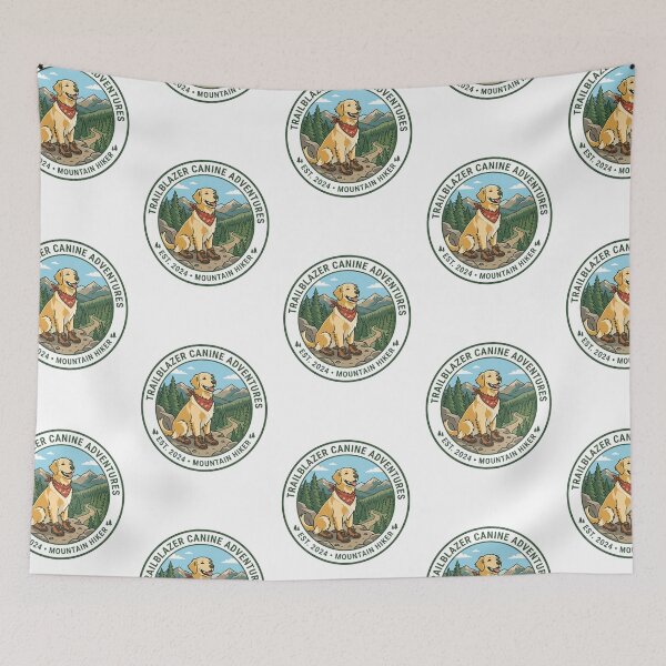 Item preview, Golden Retriever Hiking Club Retro Outdoor Adventure Dog Mom designed and sold by PictoVibe.