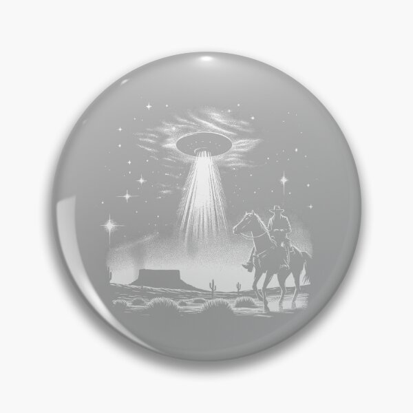 Item preview, Retro Cowboy UFO Desert Encounter Vintage Sci-Fi Tee designed and sold by GreggRoss.
