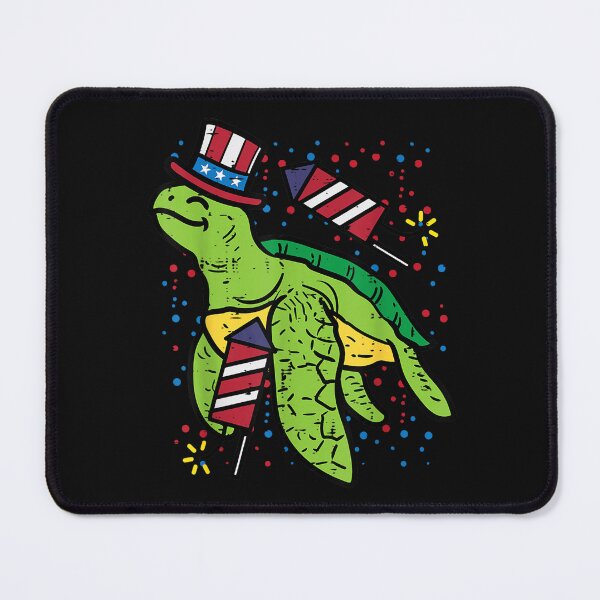 Item preview, eastern box turtle 4th of july us american flag patriotic designed and sold by mariazin.