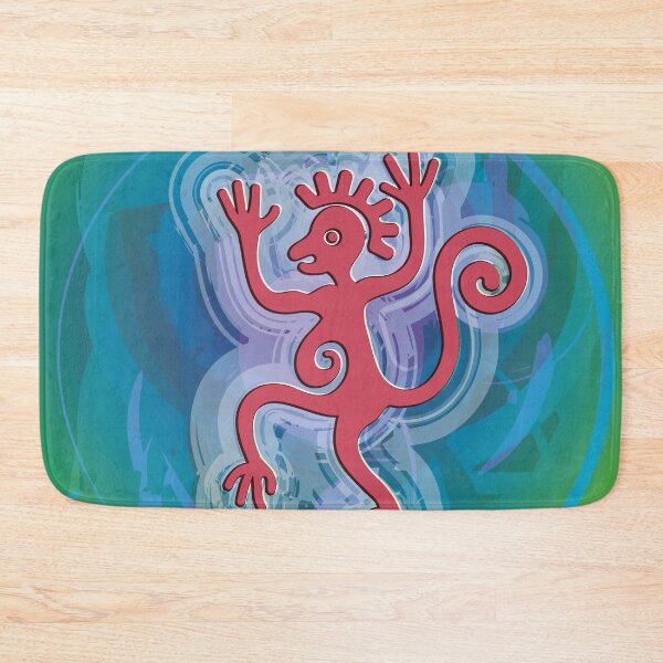 Item preview, Mayan Red Monkey - Vector Illustration of Pre-Columbian Joy - Totem Sticker designed and sold by Keltoi-art.