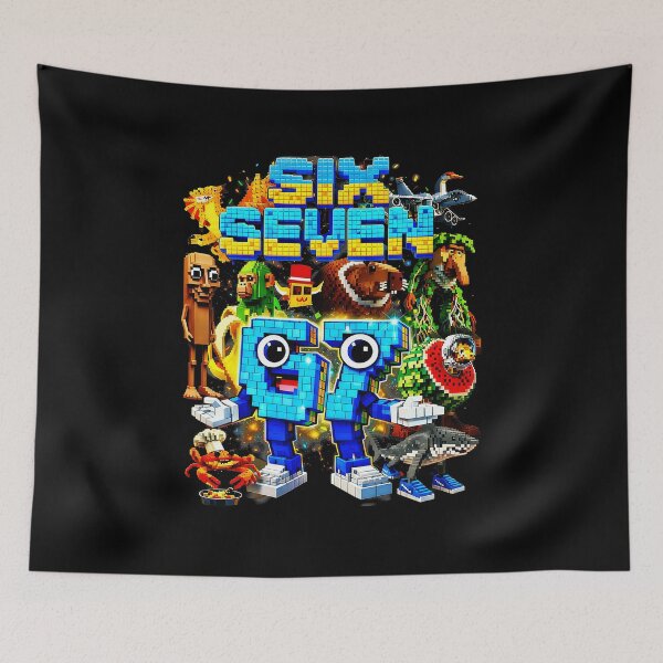 Item preview, Six Seven Pixel Squad Retro Gaming Chaos and Arcade Fun designed and sold by FGTV2021.