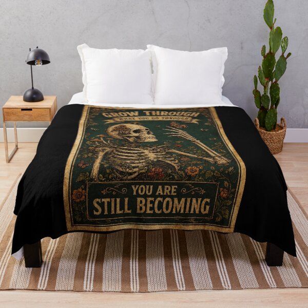 Item preview, Grow Through What You Go Through Gothic Skeleton Inspiration designed and sold by ferminhays.