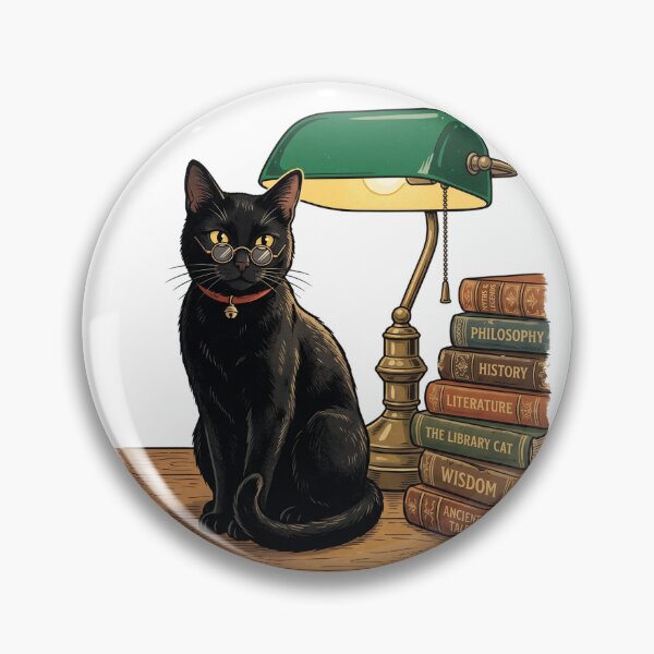 Item preview, Reading Cat Society Literary Bookworm Librarian Cat Mom designed and sold by PictoVibe.