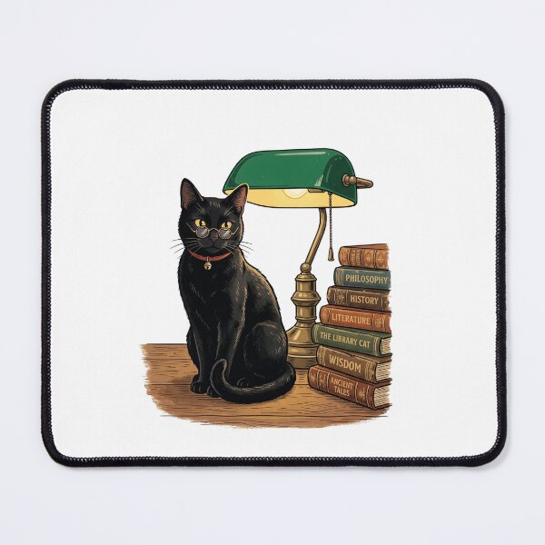 Item preview, Reading Cat Society Literary Bookworm Librarian Cat Mom designed and sold by PictoVibe.