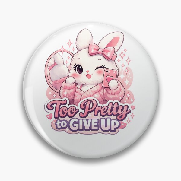 Item preview, Cute Bunny Sticker Kawaii Self Love Meme Aesthetic for Confidence & Motivation designed and sold by CutePrintCorner.
