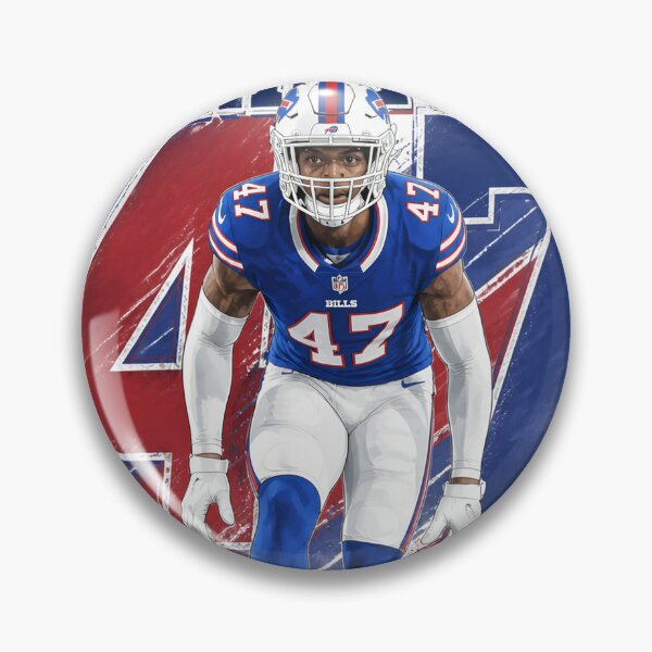 Item preview, ​Christian Benford 47 Buffalo Football Illustration Art designed and sold by Thogan0416.