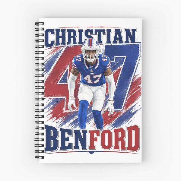 Item preview, ​Christian Benford 47 Buffalo Football Illustration Art designed and sold by Thogan0416.