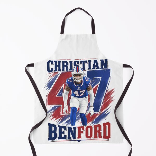 Item preview, ​Christian Benford 47 Buffalo Football Illustration Art designed and sold by Thogan0416.