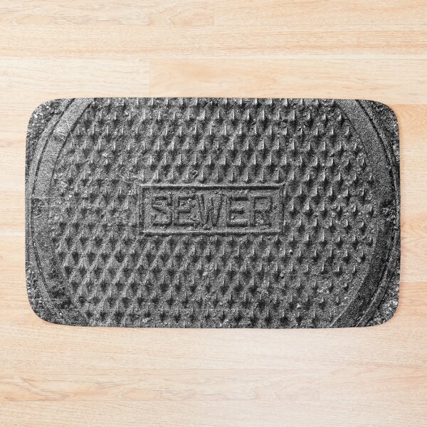Item preview, Vintage Round Cast Iron Sewer Manhole Cover Urban Dark designed and sold by Ghoul Enterprises.